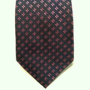 PINTO MENS NEW BLUE SILK TIE  WIDTH: 3 5/8"  MADE IN ITALY